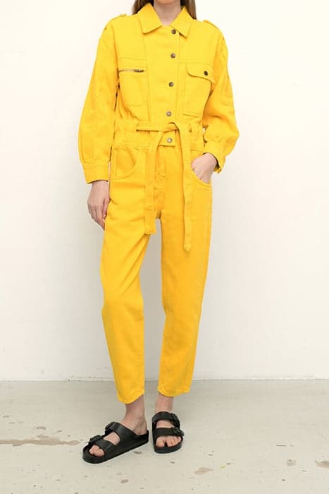 SHIRT COLLAR LONG-SLEEVES JUMPSUIT MANGUE by American Vintage