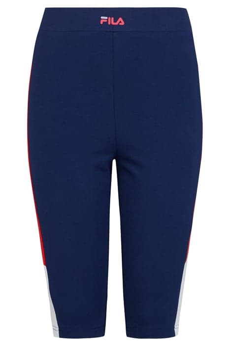 BASEL SHORT LEGGINGS MEDIEVAL BLUE-TRUE RED-BRIGHT WHITE by FILA