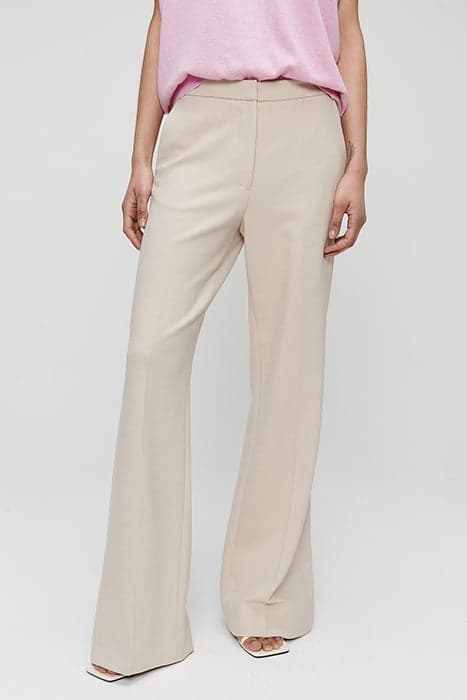 VISCOSE STRETCH TAILORED PANTS SIMPLY TAUPE by Zenggi