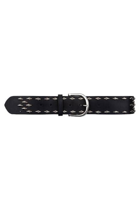 CINQUE LEATHER RIVET BELT RAVEN by Dante6