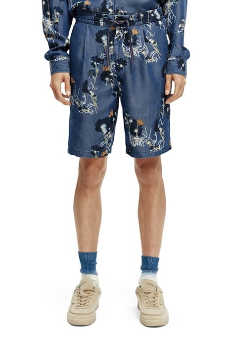 RELAXED-FIT ALLOVER PRINTED PLEATED SHORTS COMBO A by Scotch & Soda