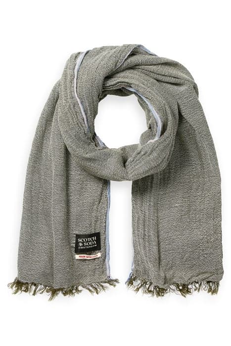 LIGHTWEIGHT WOOL-BLEND SCARF KHAKI by Scotch & Soda