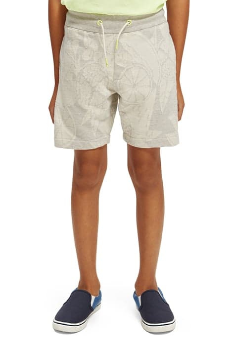 BOYS INTARSIA SWEAT SHORT IN ORGANIC COTTON FRUITS INTARSIA by Scotch & Soda