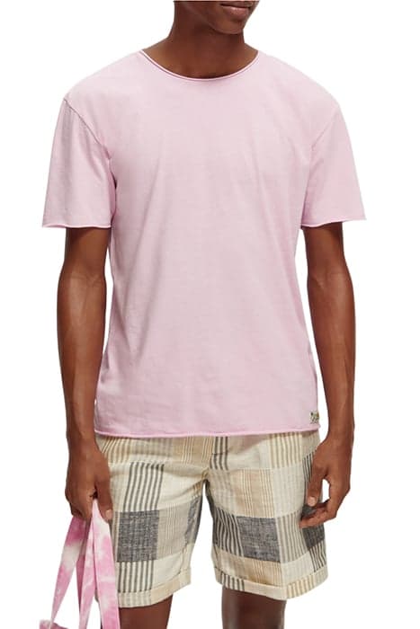 RAW EDGE TEE STONE PINK by Scotch & Soda