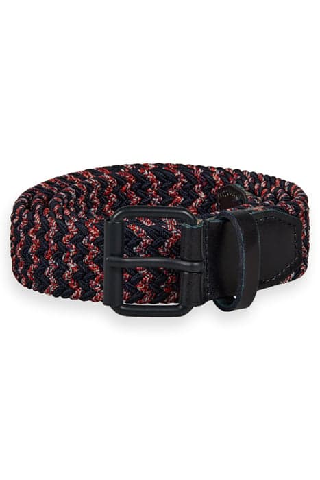 LEATHER TRIMMED ELASTICATED CORD BELT NIGHT by Scotch & Soda