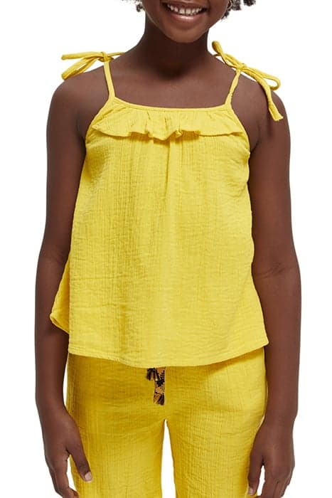 GIRLS A-LINE FIT TANK-TOP IN ORGANIC COTTON PINEAPPLE by Scotch & Soda