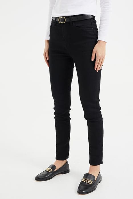 5-POCKET MID WAIST BLACK by WE Fashion