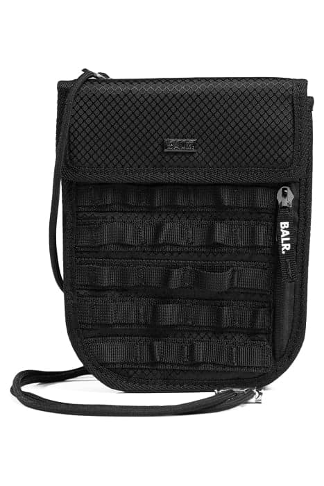 UNISEX FERENTINO RIPSTOP SHOULDER BAG JET BLACK by BALR.