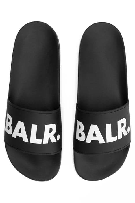 UNISEX CLASSIC BRAND SLIDE JET BLACK by BALR.