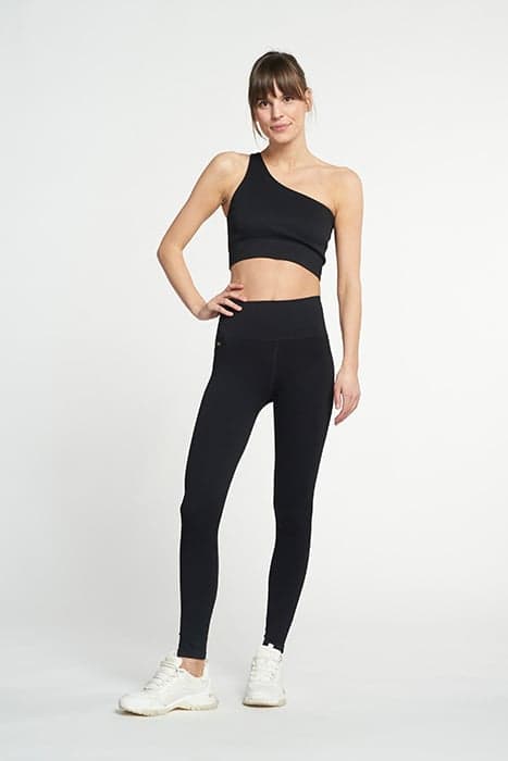 LUNA SCULPT SEAMLESS HIGH-WAISTED RIB LEGGING BLACK by Lune Active