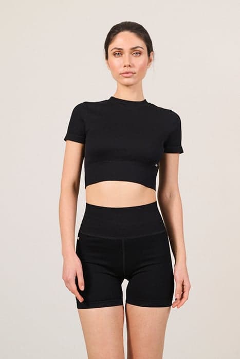 LUNA SCULPT HIGH-WAISTED RIB SHORT BLACK by Lune Active