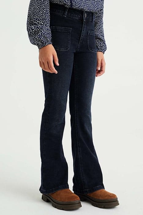 5-POCKET MID WAIST NAVY BLUE by WE Fashion