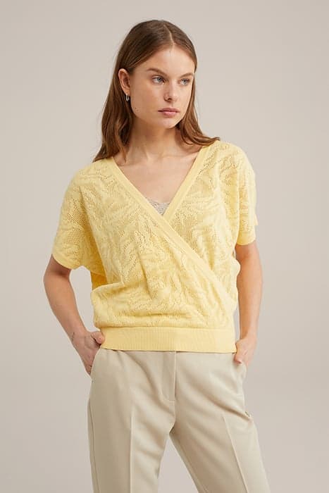 KNITTED PULLOVER LIGHT YELLOW by WE Fashion