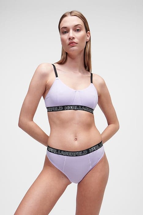 IKONIK 2.0 BRALETTE PASTEL LILAC by KARL LAGERFELD