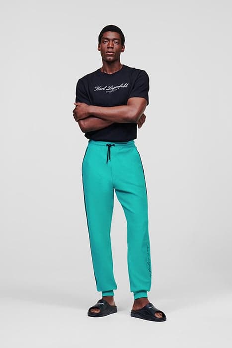 HOTEL KARL SWEATPANTS SEA GREEN by KARL LAGERFELD