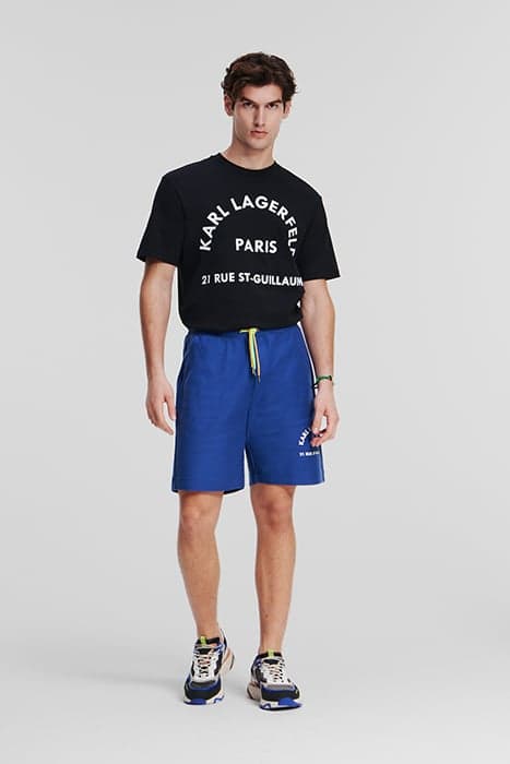 ATHLEISURE RSG SWEATSHORTS MAGAZINE BLUE by KARL LAGERFELD