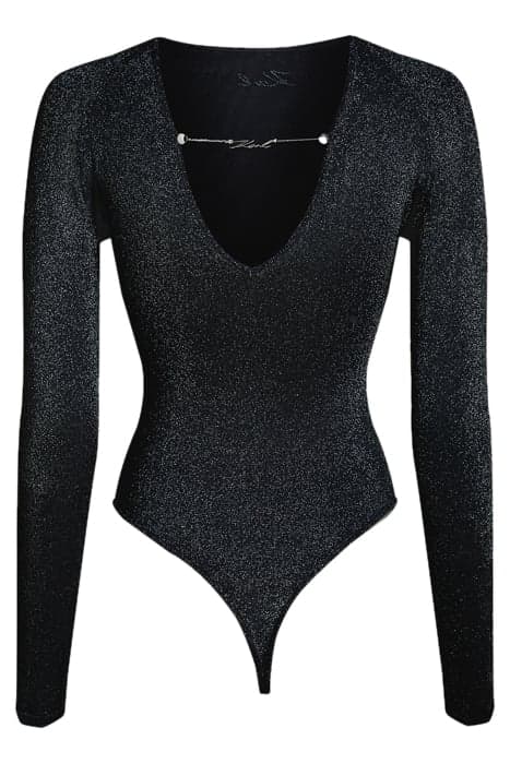 EVENING KNIT BODY BLACK LUREX by KARL LAGERFELD