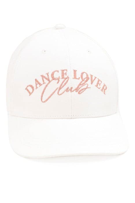 ABACA - ECRU CAP WITH GLITTER MESSAGE EMBROIDERY by ONE STEP