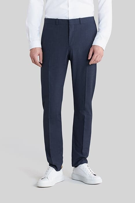 NAVY MINI-CHECK TRAVEL SUIT SUIT TROUSERS by IKKS