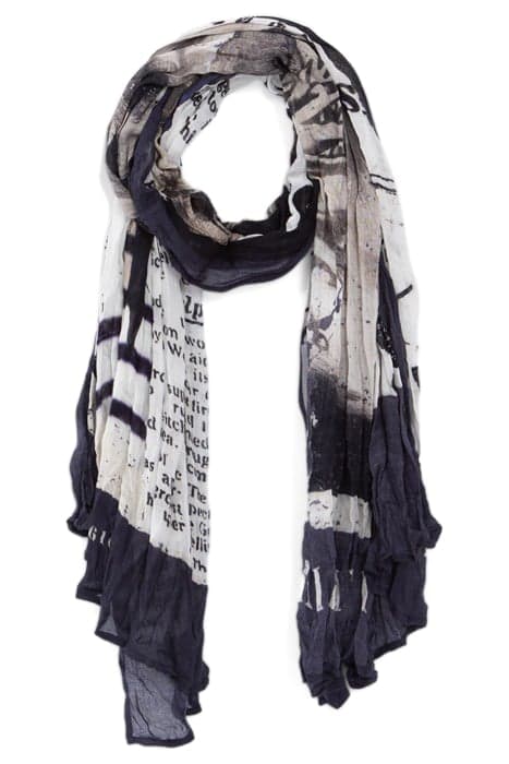 CHALK SCARF WITH SKELETON-SAILOR IMAGE by IKKS