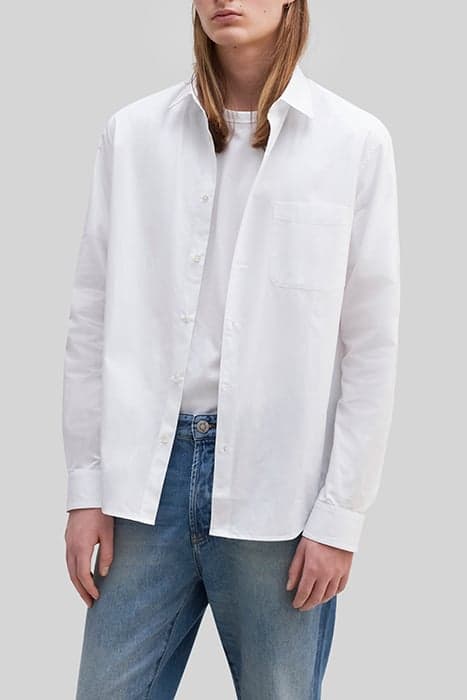 UNISEX WHITE ORGANIC COTTON GENDER FREE SHIRT by IKKS