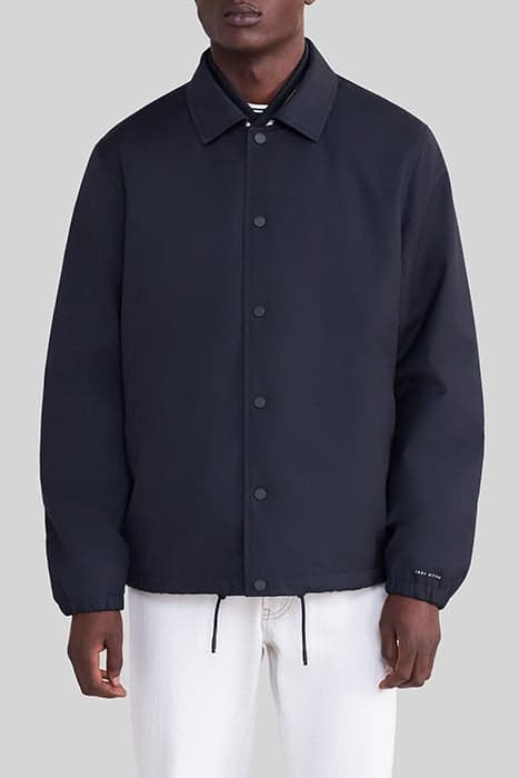 NAVY DOUBLE-COLLAR WATERPROOF BREATHABLE JACKET by IKKS