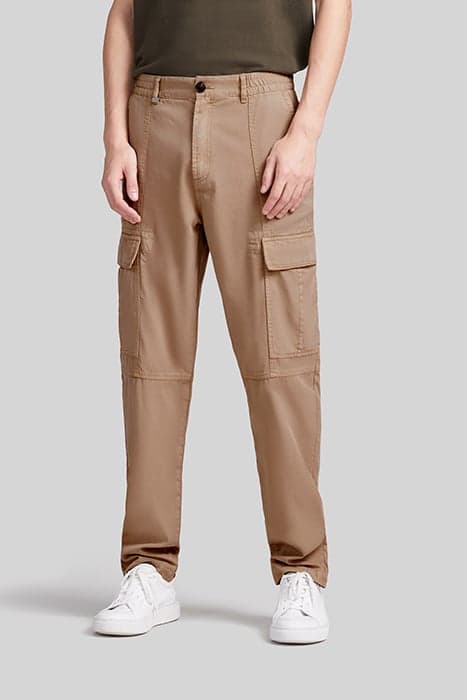 BEIGE LYOCELL® CARGO TROUSERS by IKKS