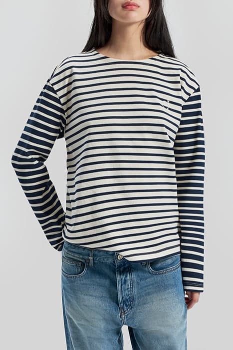 UNISEX ORGANIC COTTON SAILOR-STRIPE GENDER FREE T-SHIRT by IKKS