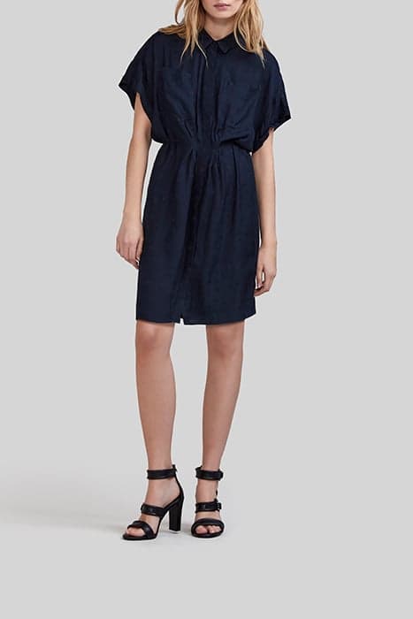 NAVY SKULL JACQUARD SHIRT DRESS by IKKS