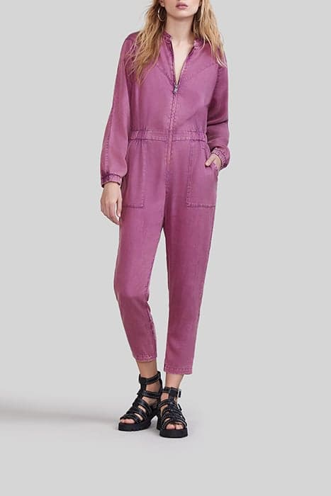 DARK PURPLE ACID WASH LYOCELL® JUMPSUIT by IKKS