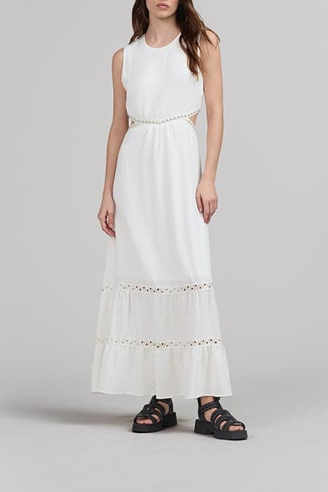 RECYCLED WHITE LONG DRESS by IKKS