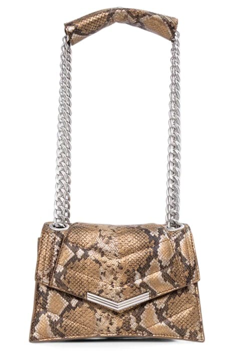 GOLD PYTHON QUILTED LEATHER BAG by IKKS