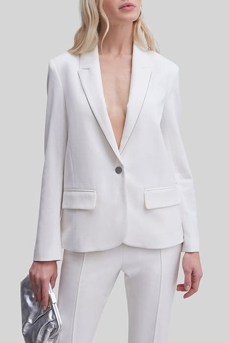 WHITE SUIT JACKET WITH MICROBEADING by IKKS