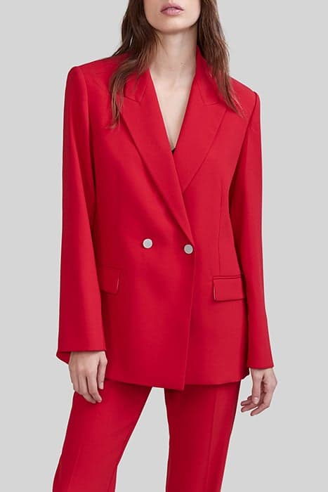 POPPY RED DOUBLE-BREASTED SUIT JACKET by IKKS