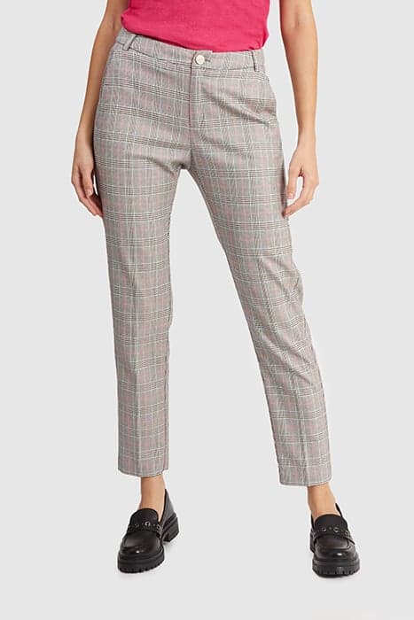 BEIGE CHECK SUIT TROUSERS by ICODE