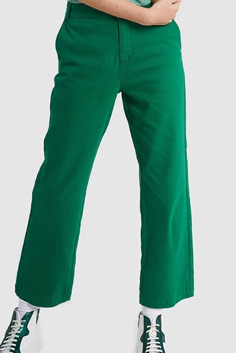 MEADOW GREEN FLARED JEANS by ICODE