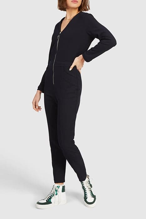 NAVY KNIT JUMPSUIT by ICODE