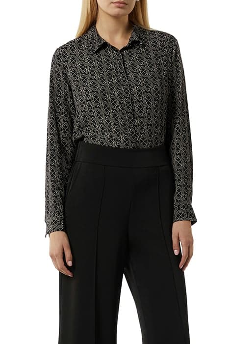 COMMA BLOUSES GREY/BLACK by Comma