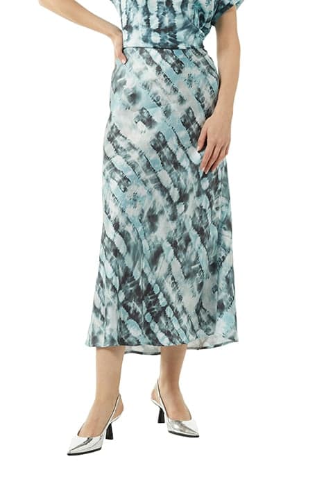 COMMA SKIRTS BLUE-GREEN AOP by Comma