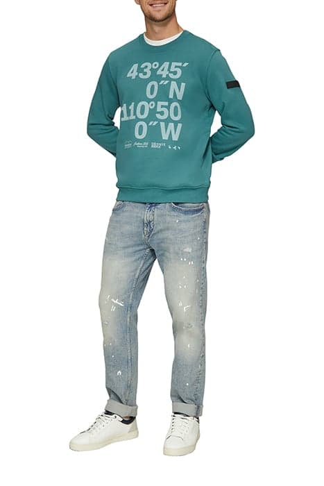 S.OLIVER SWEATSHIRTS BLUE-GREEN by s. Oliver