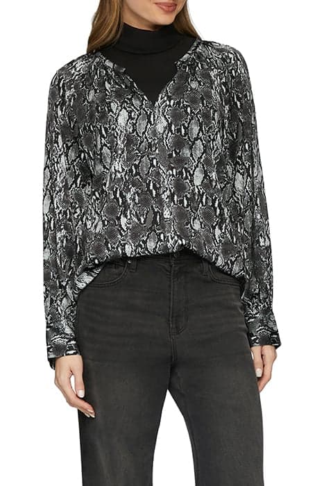 S.OLIVER BLOUSES GREY/BLACK by s. Oliver