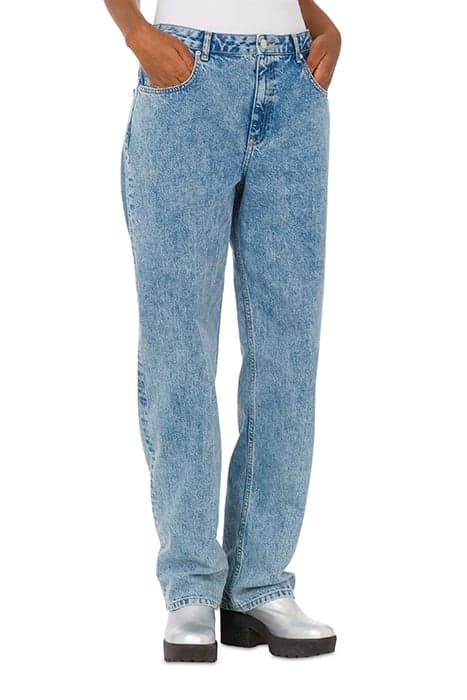 DENIM COTTON PANTS BLUE by Moschino