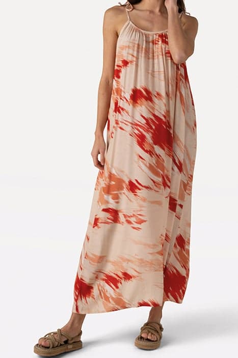 EMMY BRUSH DRESS RED BRUSH PRINT by Another Label