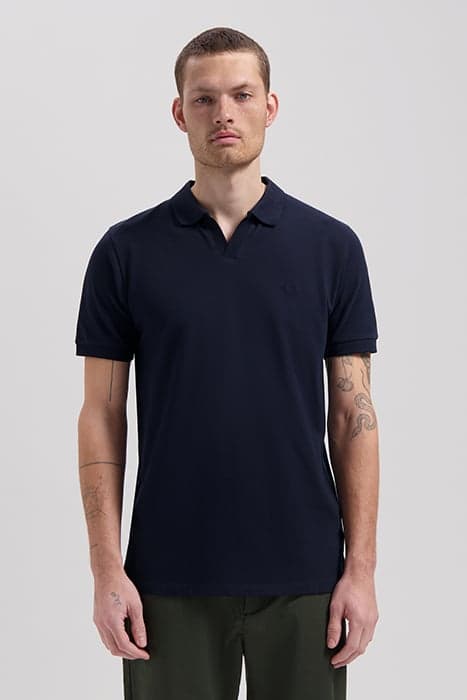 DS_BOWIE V- NECK POLO DK. NAVY DK. NAVY by Dstrezzed