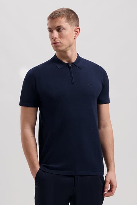 DS_DORIAN ZIP POLO DK. NAVY DK. NAVY by Dstrezzed