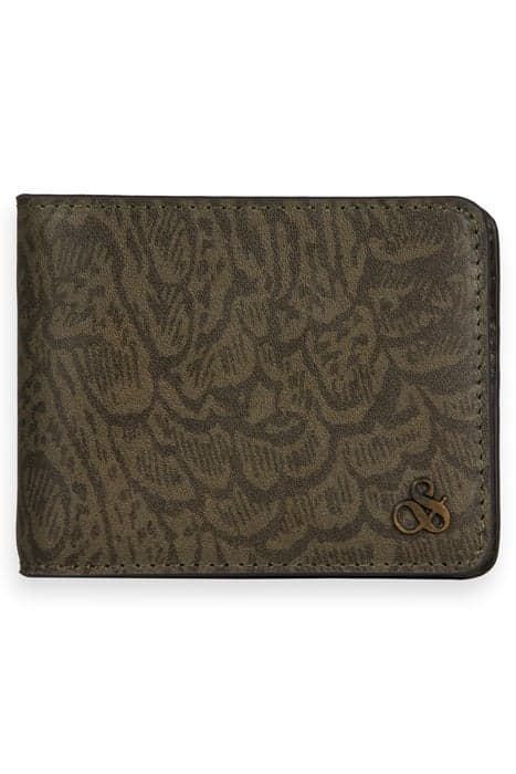 LEATHER BILLFOLD WALLET FEATHER CAMO by Scotch & Soda