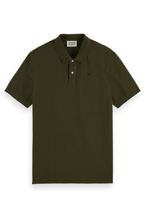 ESSENTIALS - COTTON PIQUE POLO MILITARY by Scotch & Soda