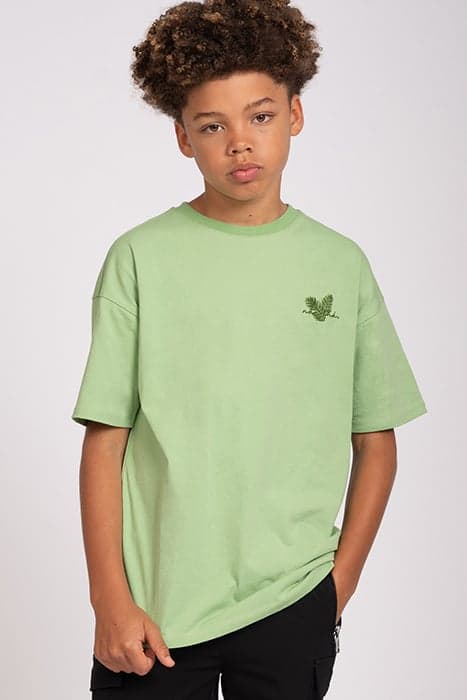 LEAF T-SHIRT DEEP SAGE by NIK & NIK