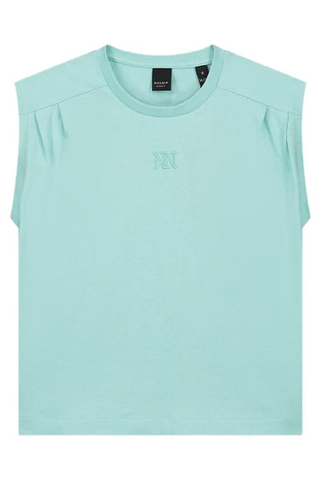 PLEAT T-SHIRT OCEAN MINT by NIK & NIK