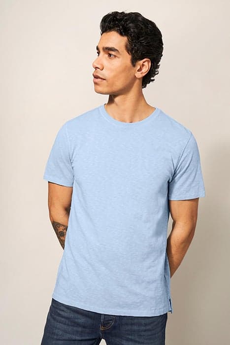 ABERSOCH SHORT SLEEVE TEE LIGHT BLUE by White Stuff